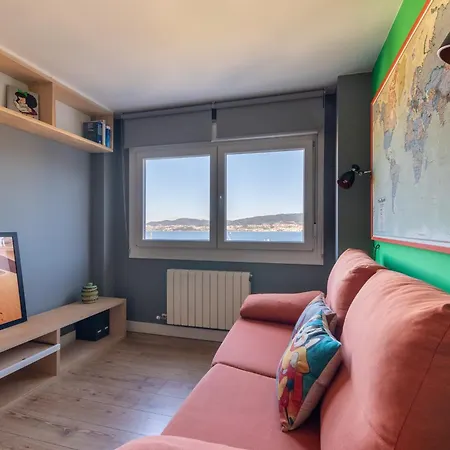 Apartamento Vistas Ria Con Parking Comarca de Comarca de Vigo Buitenkant foto